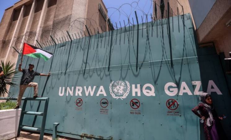 United Nations Relief and Works Agency HQ Gaza